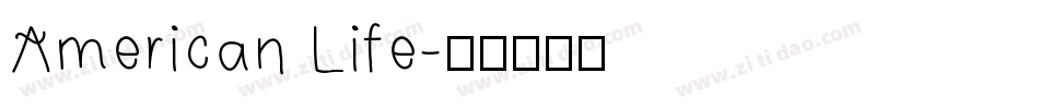 American Life字体转换